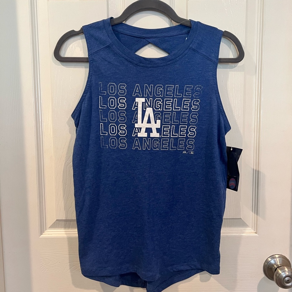 NWT Majestic Los Angeles Dodgers Tank Top